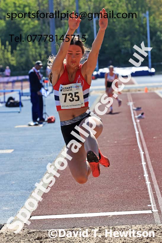 Womens long jump, 2025 North Eastern Track and Field Champs., Shildon, County Durham. Photo: David T. Hewitson/Sports for All Pics